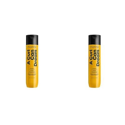 Matrix Shampoo for Curly & Coily Hair, Gentle Cleansing, With Manuka Honey Extract, To Help Remove Build-up, Total Results A Curl Can Dream, 300ml (Pack of 2)