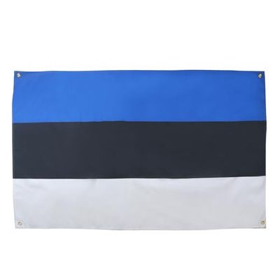 AZ FLAG Estse vlag 150 x 90 cm met 4 ogen, Estse paviljoen voor balkon of muur