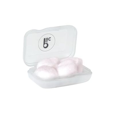 PLIC AUDIO - Tappi per le orecchie in cera naturale - 2 paia - Protezione dell'udito confortevole e riutilizzabile - Ideale per il sonno, i viaggi e la concentrazione - Ipoallergenici e Adaptab
