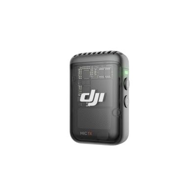 DJI Trasmettitore per Mic 2 (Shadow Black), microfono wireless con eliminazione intelligente del rumore, registrazione interna di 14 ore, batteria di 6 ore, attacco magnetico, microfono bluetooth