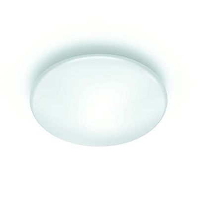 Philips Lighting Plafonnier LED Shan 12W avec détecteur de Mouvement, éclairage blanc froid 4000K, Blanc