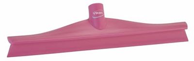 Vikan Brosse en caoutchouc Polypropylène Cadre seule Lame Raclette, 7140 16", rose, 1