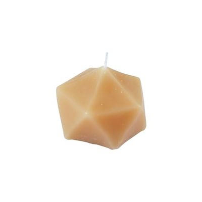Homéa, Kaars, Origami, 7 x 7 x H5 cm, Arty, griesmeel