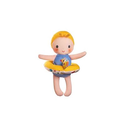 Lilliputiens - Muñeca de baño Gaspard con Flotador en Forma de Pato - Juguete Interactivo para el baño con Flotador removible - Ideal para el baño - Secado rápido - Desde 9 Meses - 83423