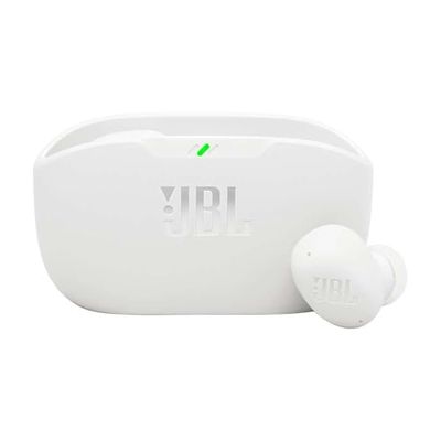 JBL Wave Buds 2 Auricolari Bluetooth True Wireless con Cancellazione del Rumore, 40 Ore di Autonomia, Pure Bass, Smart Ambient, Resistenti ad Acqua e Polvere IP54, Connessione Multipoint, Bianco