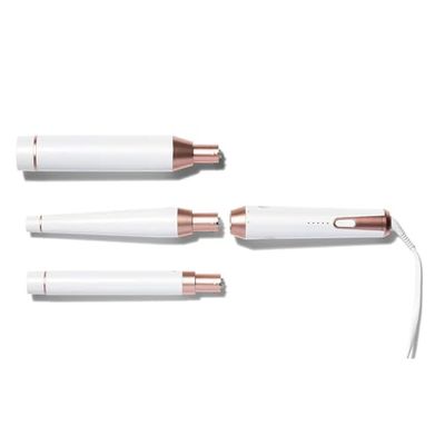 T3 Whirl Trio-stylingstaaf met 3 verwisselbare opzetstukken en 5 temperatuurniveaus, inclusief recht opzetstuk met 25 mm, conisch opzetstuk met 32-19 mm en recht opzetstuk met 38 mm