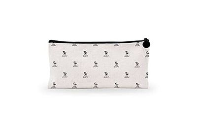 Bonamaison Imprimé Numériquement Pochette à Crayon en Toile avec Fermeture à Glissière, Trousse, Boîtier Crayon, Sac à Stylo pour Enfants, Garçons, Filles, Unisexe, 1 Pièce, Taille: 21x12 Cm