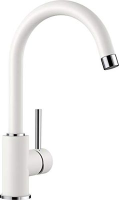 BLANCO 519418 MIDA - Rubinetto miscelatore, bianco, in Silgranit, ad alta pressione