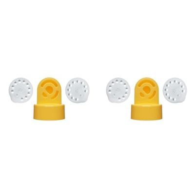 Medela Válvulas de repuesto para extractor de leche y membranas - Piezas de repuesto para sacaleches Medela Swing, Mini Electric y Harmony (Paquete de 2)