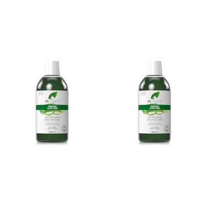 Dr Organic Aloe Vera Collutorio, 500ml (Confezione da 2)