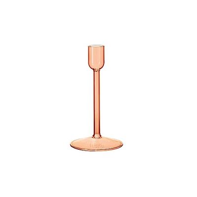 like. by Villeroy and Boch - Like Home candle holder in orange, 8 x 8 x 15 cm, borosilicate glass