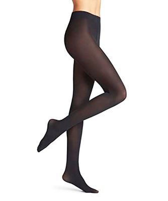 FALKE Women's Pure Matt 50 DEN W Ti Semi-Opaque Plain 1 Pair Tights, Blue Marine 6179, S