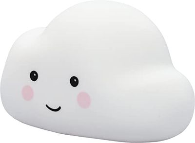 Reer lumilu Veilleuse en forme de nuage mignon, cadeau de baptême, cadeau d'anniversaire pour garçons et filles, blanc, 1 pièce (1 pièce)