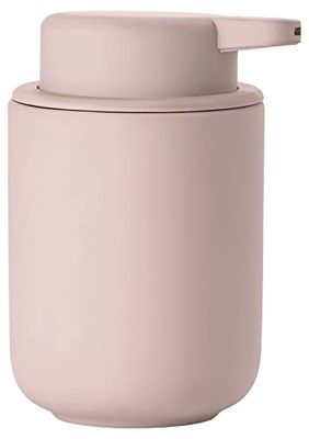 Zone Denmark - Ume, Dispenser per Sapone Liquido in gres con Rivestimento Soft Touch, Colore “Nude”