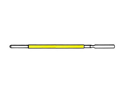 Gima 30675 - Electrodo desechable de hoja de 2,4 mm de diámetro, 15 cm, estéril, paquete