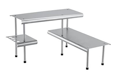 Maximex Étagère d'angle de cuisine Massivo Trio à 3 rayons, Argent