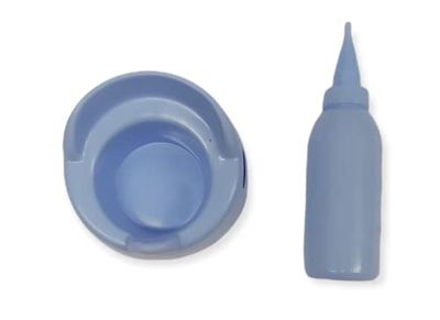 Urinoir en babyfles, blauw