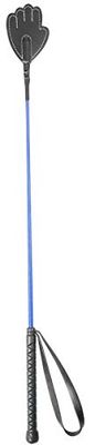 PFIFF Cravache à Sauter en Plastique avec tapette à Main Bleu 65 cm