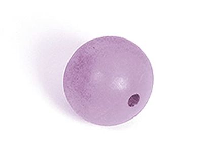 Perle bois boule lila diam.30mm. env.50u. 4,30mm.
