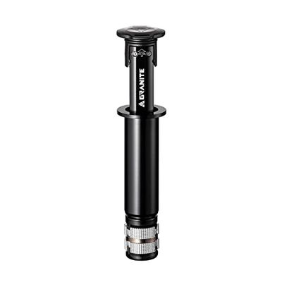 Granite Stash RCX Kit d'outils multi-fonctions pour vélo avec 8 embouts rangés à l'intérieur de la douille de direction conique - Modèle avec bouchon de compression (Noir)