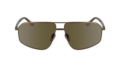 Calvin Klein Men's Sunglasses CK23126S - Matte Amber Gold with Solid Brown Lens