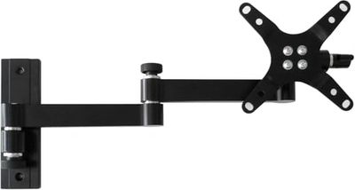 Techly 301498 Supporto a Muro per TV LED LCD 13-30'' inclinabile 3 snodi Nero Nero