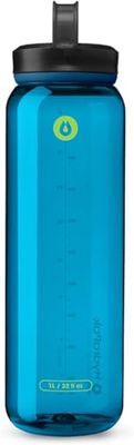 Hydrapak RECON 1L RECON - Borraccia d'Acqua in Plastica Riciclata al 50%, Eco-Friendly e Senza BPA, Tappo a Vite a Flusso Regolare, Facile da Trasportare (1 Litro, Blue)