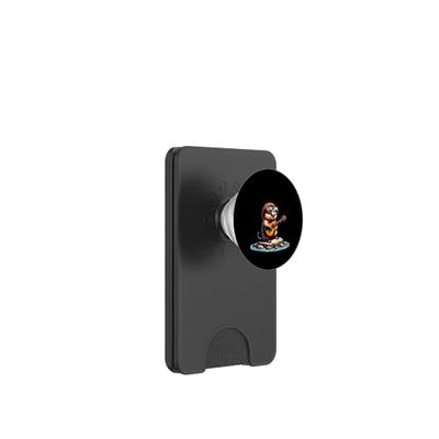 Castor Con Guitarra Isla PopSockets PopWallet para MagSafe