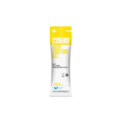 226ERS - High Fructose Gel, Gel Energético para Deportistas, con Maltodextrina y Fructosa, Vegano y Sin Gluten, Aporte Hidratos de Carbono, Sabor Limón, 1 Gel x 80 g