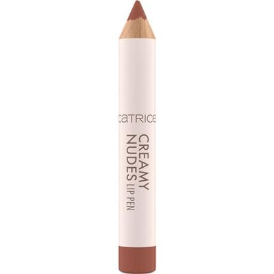 Catrice Creamy Nudes Lip Pen, läppkonturpenna, nr 010, brun, med vitaminer, närande, med oljor, matt, vegansk, utan parabener, utan mikroplastiska partiklar, nanopartiklar fri, 1-pack (1,2 g)