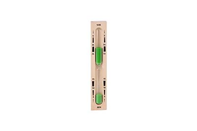 Eliga - Clessidra 15 minuti, colore: Sabbia verde