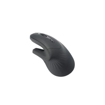 WE Ergonomische muis, 2-in-1 aansluiting BT + 2,4 GHz, 5 toetsen en 1 wiel DPI 800-1200-1600, zwart, 2 AAA-batterijen inbegrepen
