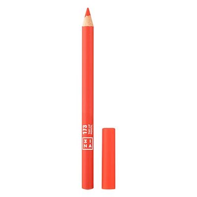 3INA MAKEUP - Vegan - Cruelty Free - The Lip Pencil 173 - Arancione - Formula a lunga durata - Colori intensi altamente pigmentati - Pennello incorporato - Tonalità intense e colorate