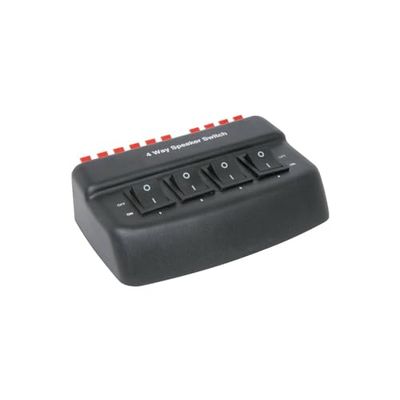 : AV : Lien 128.562 50 W Haut-Parleur 4 Voies Sélecteur – Noir