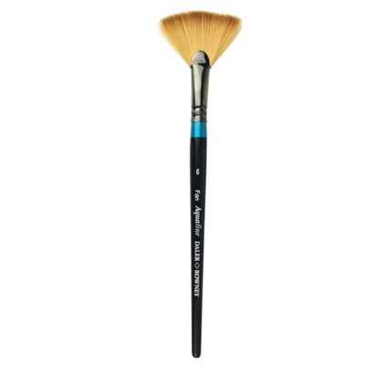 Daler-Rowney Aquafine Pinceau aquarelle en poils synthétiques doux Manche court Éventail 6