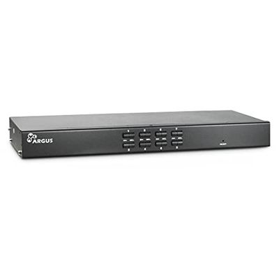 Inter-Tech KVM AS-9108DU Grid Mounting Black KVM Keyboard and Mouse Switch - KVM Switches (Full HD, 1920 x 1080 pixels, 75 Hz, USB, PS/2, USB, PS/2, VGA)