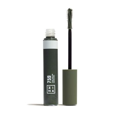 3INA MAKEUP - The Color Mascara 759 Verde - Colorato Con Cheratina Vegetale per Ciglia - Volumizzante per Occhi Sensibili - Vegan - Cruelty Free