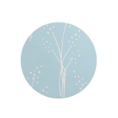 Questo Casa, Round Digital Printed Mouse Pad, Non-Slip Base, for Office and Home, Diameter:22cm