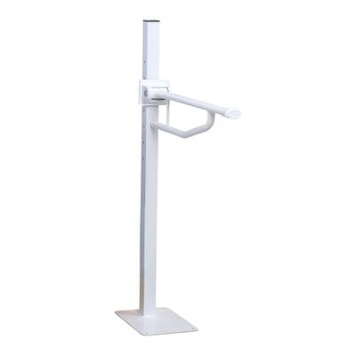 HOMECRAFT Devon Elite Folding Support Rail – Disabled Toilet Handle, Safety Toilet Rails for Elderly Adults, Handles for Shower, Floor Mounted Bathroom Grab Bar for Stability & Support