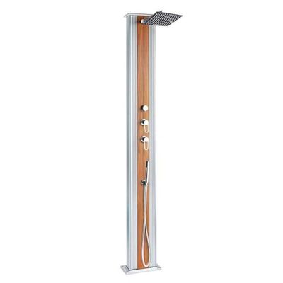 Formidra DS-D463AW Douche Hybride-Collection Dada Straight-37 L-INOX et Bois-La Classe Intemporelle, Gris