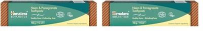 Organique by Himalaya Neem and Pomegranate, Pasta de Dientes de Neem y Granada, Natural, Sin Fluoruro, Sacarina y SLS, 150g (Paquete de 2)