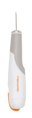 FISKARS Coltello ad alte prestazioni, Lunghezza totale: 15 cm, Incl. 1 lama Nr. 2, Acciaio di qualità/Plastica, Bianco/Arancione, Premium, 1024387