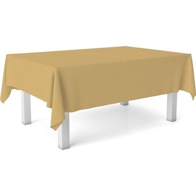 ECOMMERC3 | Oilcloth Tablecloth Size 100 x 140 cm Stain Repellent – Mustard Colour Oilcloth Tablecloth 100% Made in Spain Do Not Bleed Liquids