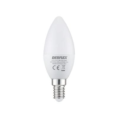 Debflex 600430 - Lampadina LED C37 E14, 2700 Kelvin