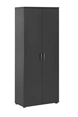 Mobile Partner Denver - Mobile portadocumenti, grigio antracite, circa 80,2 x 41 x 199,7 cm