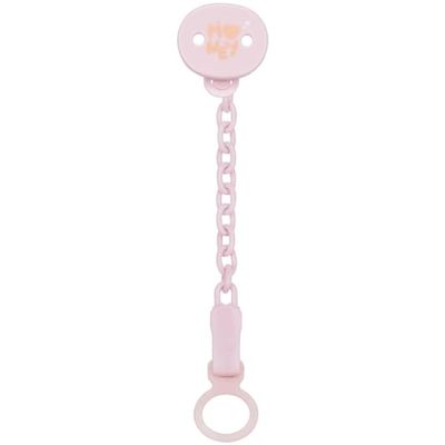 Chicco All You Can Clip, Chaîne de tétine, Chaîne de tétine souple, Chaîne souple, Chaîne de tétine pour bébé, Rose