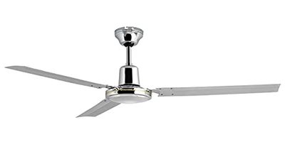 Orbegozo CFC 49120 - ventilador de teto com interruptor de parede, 5 velocidades, silencioso, 120 cm de diâmetro, cromado, 60 W, cinzento