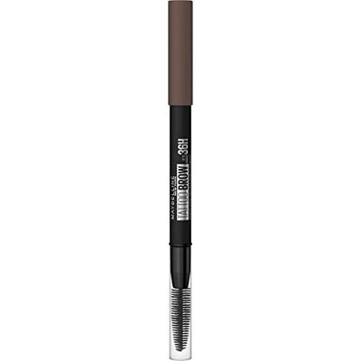 Maybelline New York, Lápiz de cejas Tattoo Brow 36H, Cejas rellenas y naturales, Larga duración, Resistente al agua, Tono 07 Deep Brown, 0.73 g