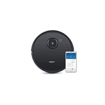 ECOVACS DEEBOT OZMO 950 - Robotstofzuiger & Mop - 2-in-1 Robotstofzuiger met Mopfunctie & Smart Navigation - Google Home, Alexa & App Control, standaard, Zwart