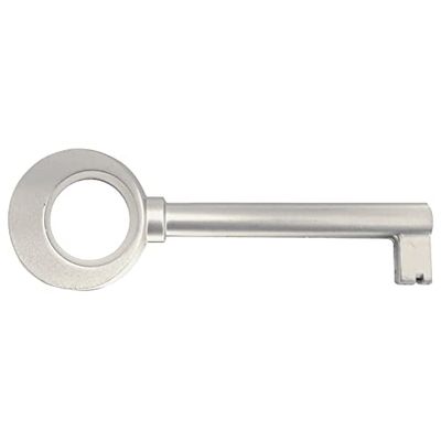 cyclingcolors 1x Open Barrel Skeleton Key Furniture Wardrobe Cabinet Design matt Nickel Plated